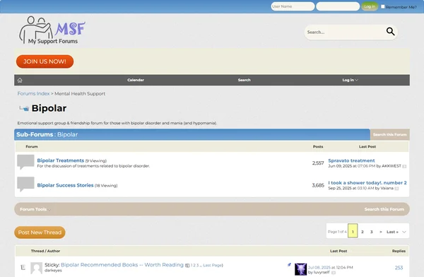 My Support Forums - Bipolar