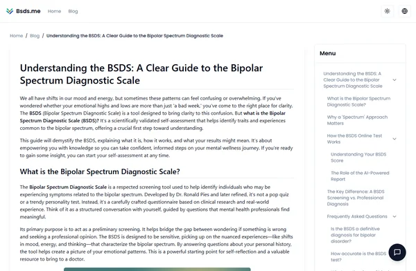 Understanding the BSDS: A Clear Guide to the Bipolar Spectrum Diagnostic Scale