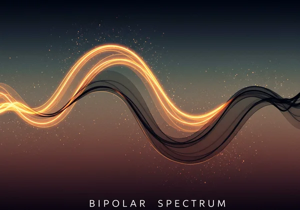 Abstract visual representing the bipolar mood spectrum and complexity