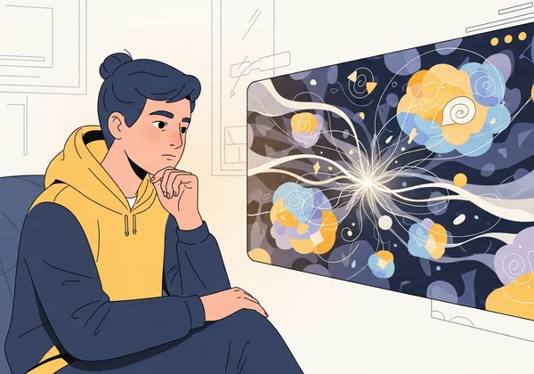 Person seeking clarity on mental health symptoms