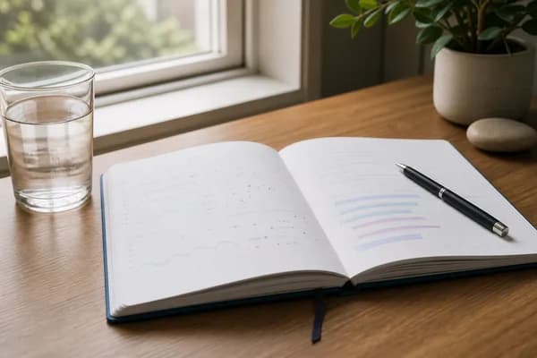 Calm notebook for mood patterns
