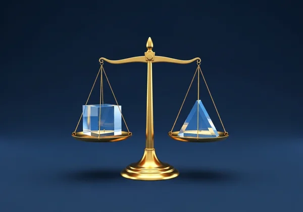 Abstract image of a scale symbolizing scientific balance